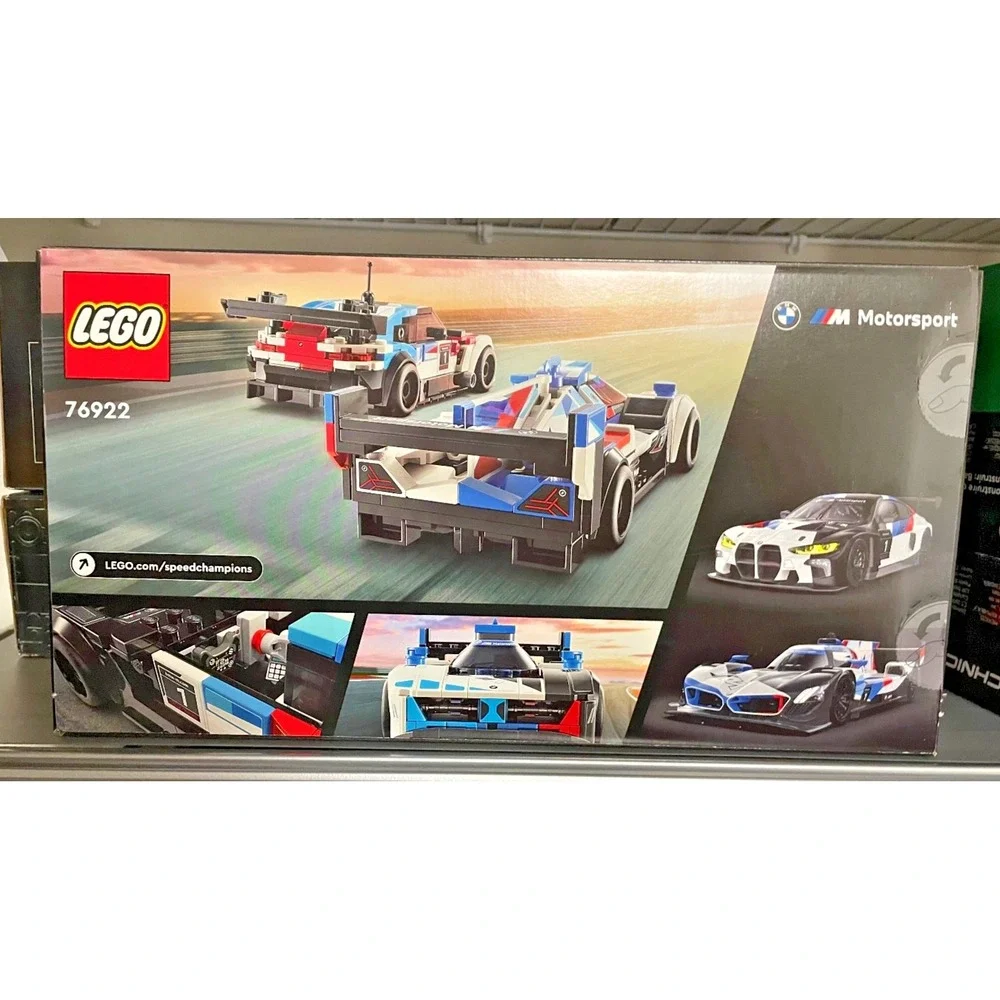 LEGO SPEED CHAMPIONS / BMW M4 Gt3 & BMW M Hybrid V8 RACE CARS / 76922 / NEW